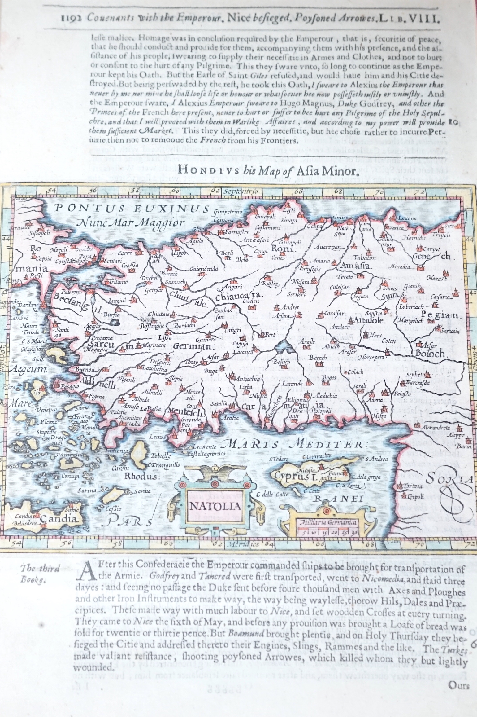 Gerard Mercator (1512-1594) two hand coloured maps comprising Natolia, Asia Minor and China, published J. Hondius, largest 30 x 29cm